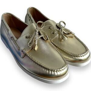Jack Rogers Women’s Platinum Ocean Boat Shoe Loafer Top-Sider Size 8 NEW IN BOX
